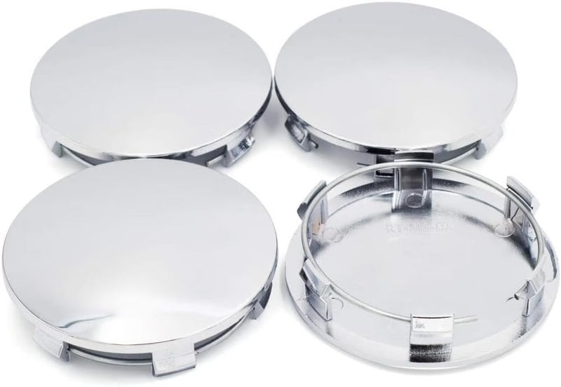 RTRHINOTUNING 83mm(3.27in)/76.4mm(3in) Chrome Silver ABS Car Wheel Center Hub Caps Replace #88963143#9595891#9595759#9596403#19333200 Suburban 2001-2017 4pcs - Image 1